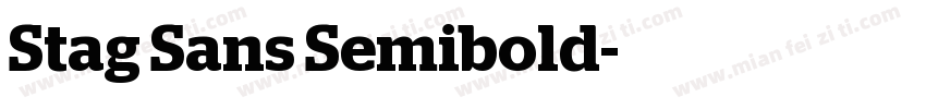 Stag Sans Semibold字体转换